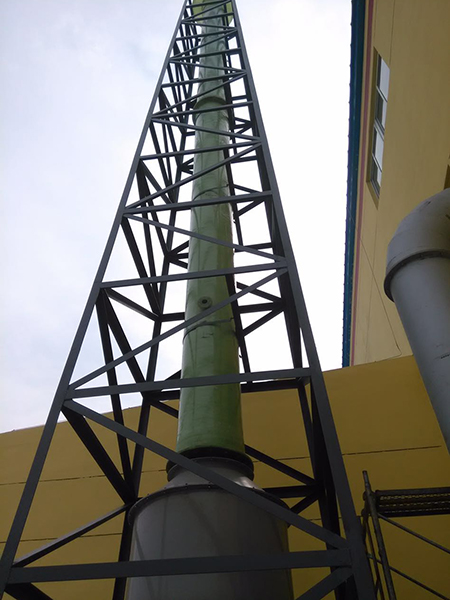 玻璃鋼風(fēng)管煙囪 